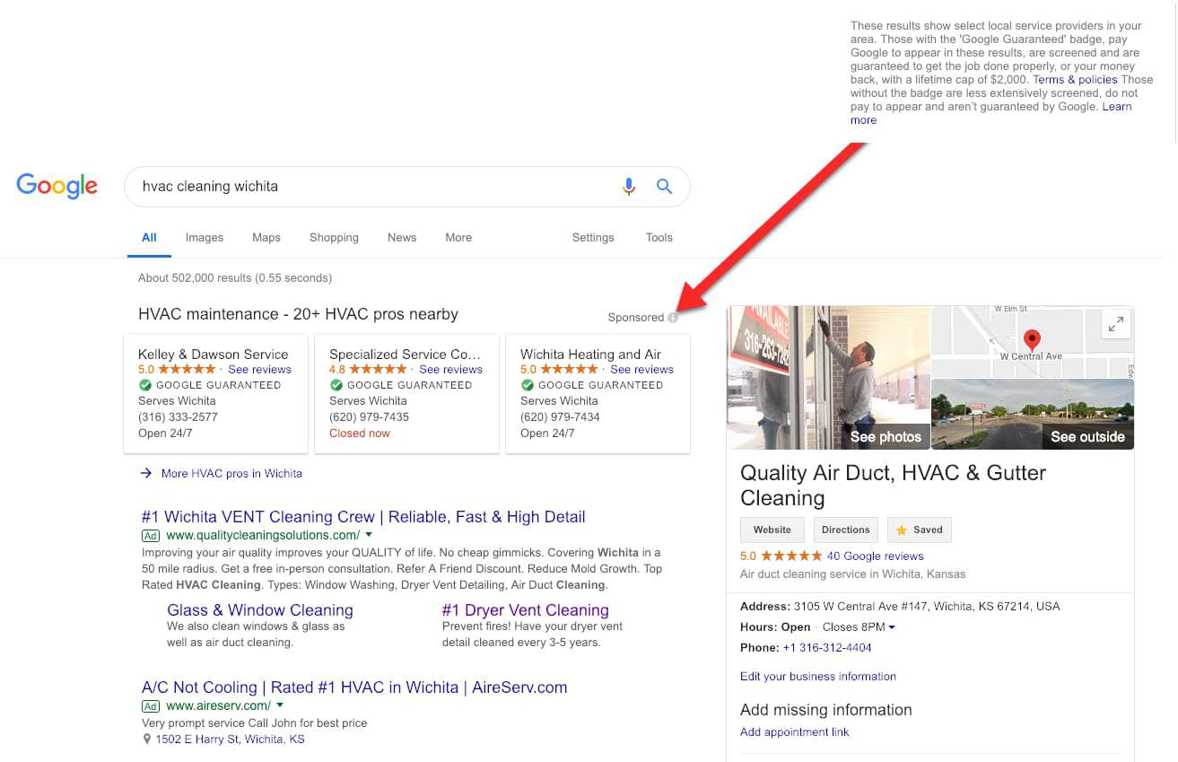how to get google guaranteed listing